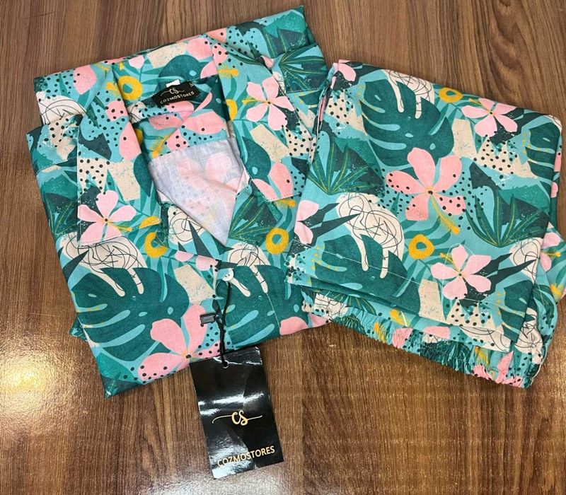 Men Floral Printed Co-ord Set