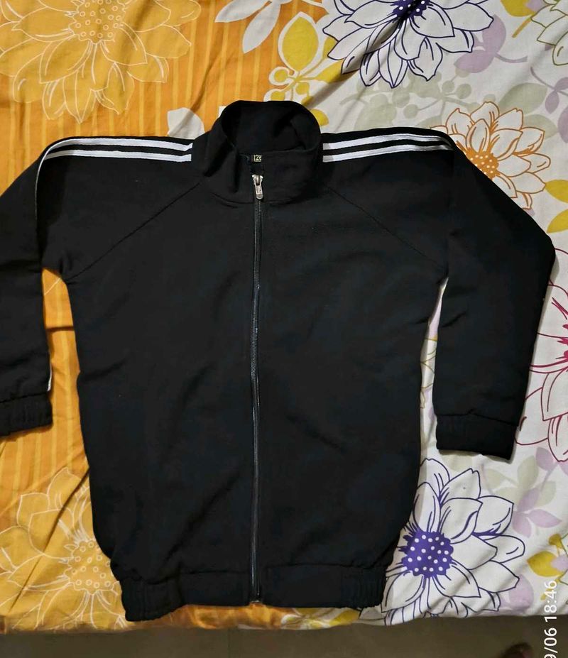 Kids Black Track Jacket