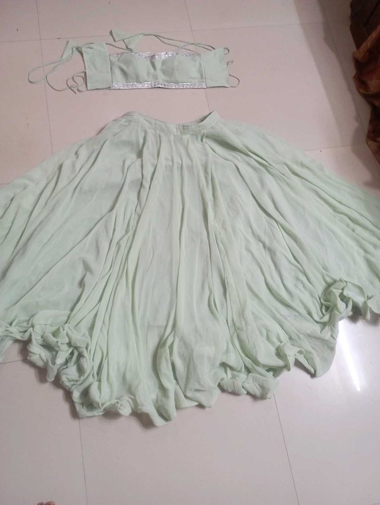 Light Green Lehenga Choli Set