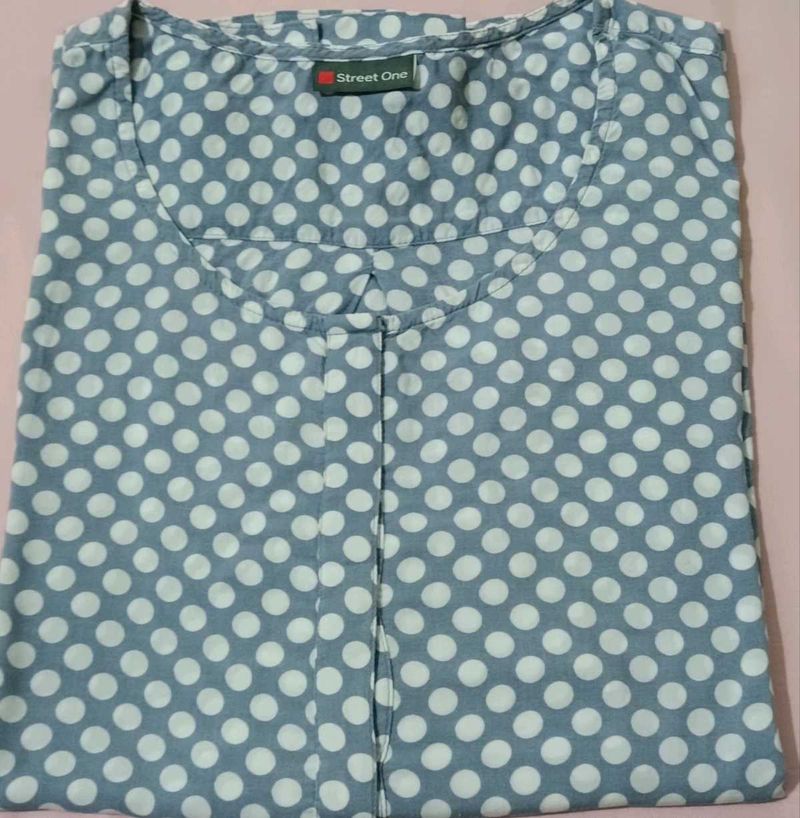 Street One Polka Dot Tunic Top