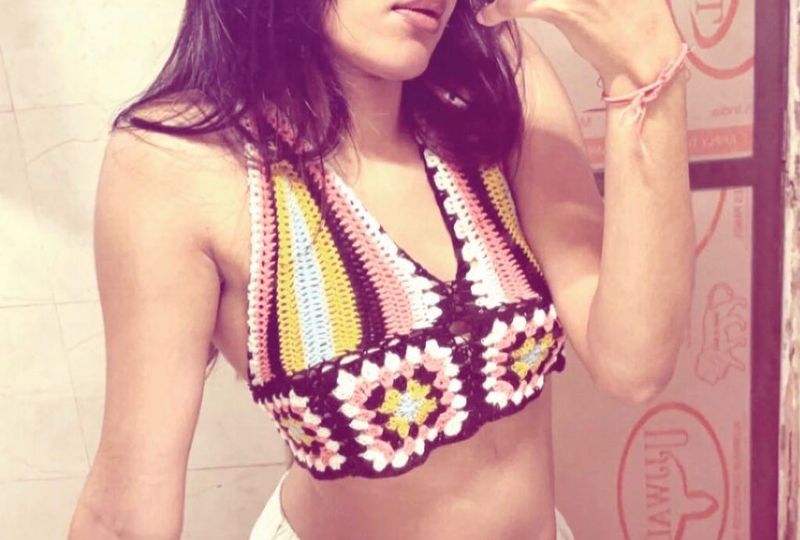 Boho Crochet Halter Neck Top