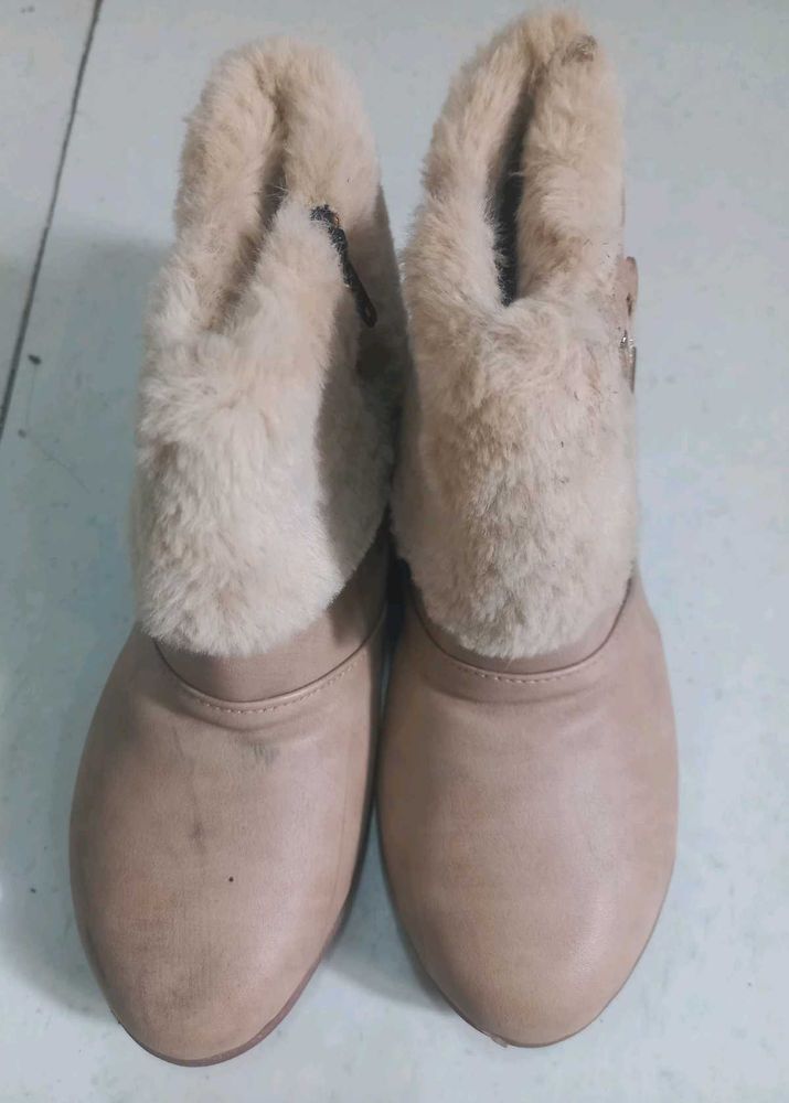 Fuzzy Ankle Boots