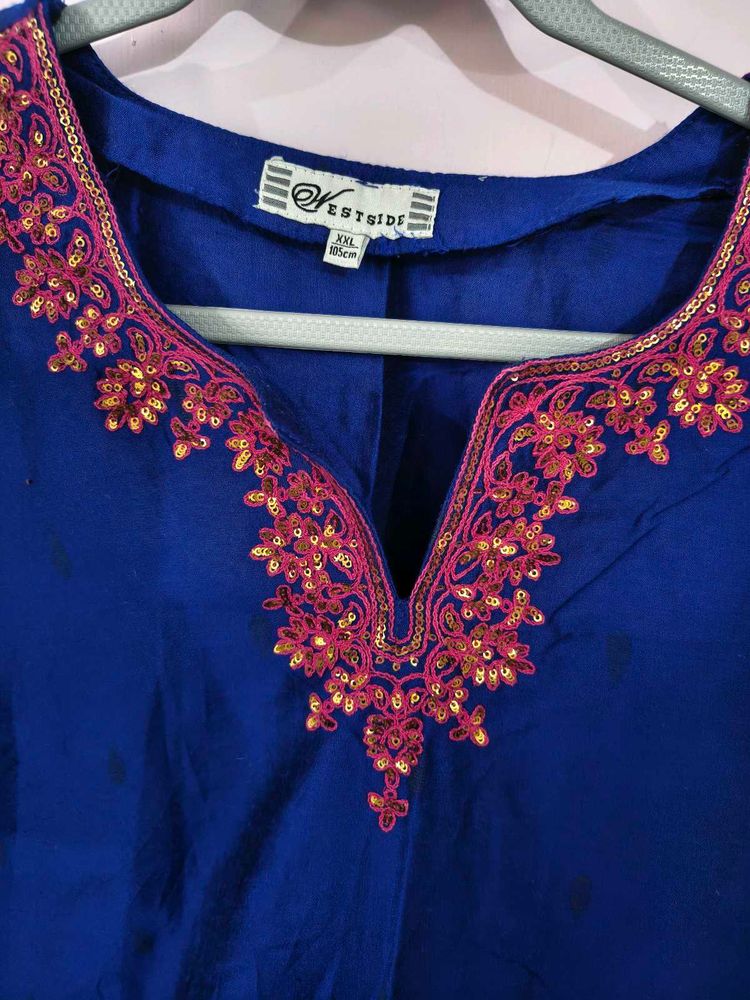 Westside Vibrant Blue Kurta