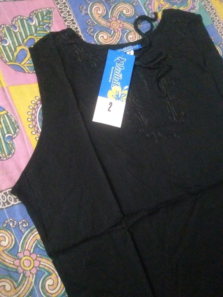Stylish Black Top - New with Tags!