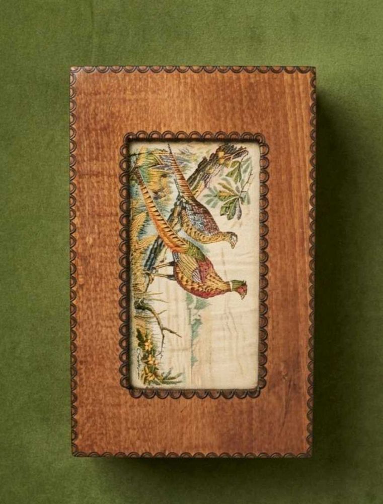 Vintage Pheasant Wood Frame Decor