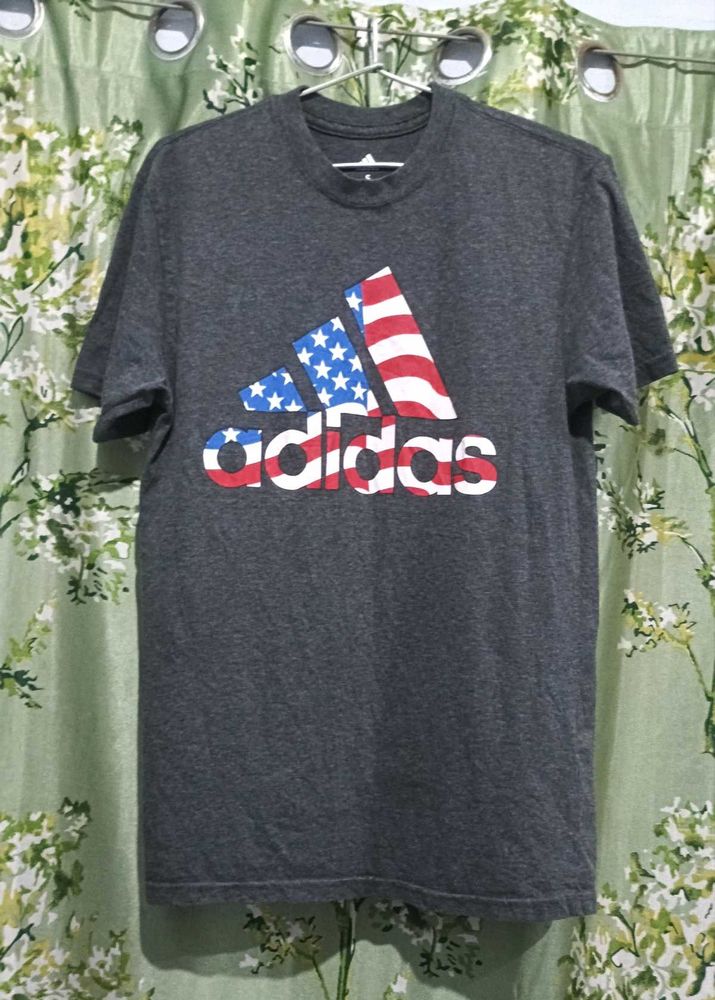 Adidas T-Shirt with American Flag Logo