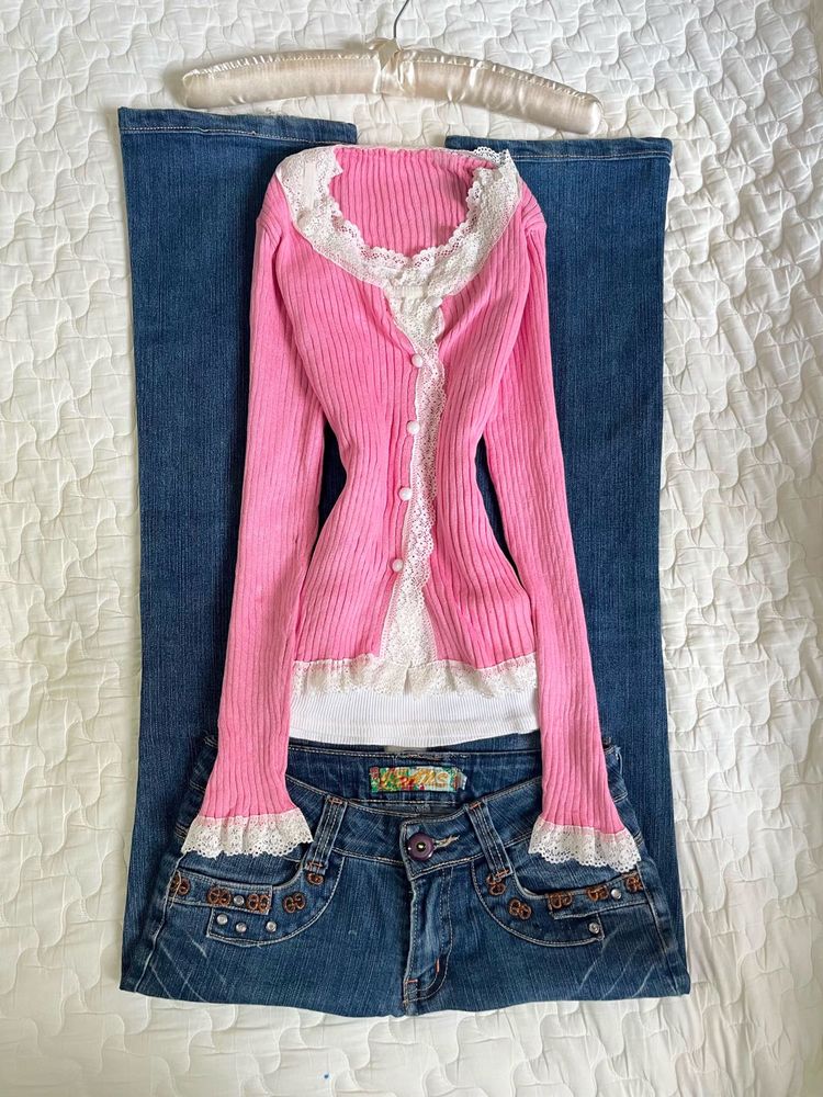 Pink Cardigan