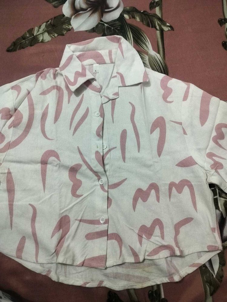 Unique Printed Button-Up Shirt