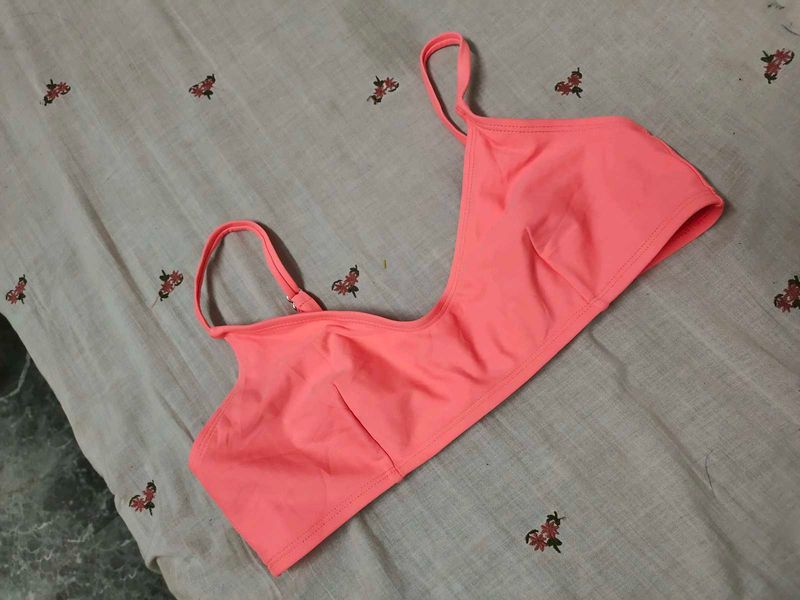 Coral Bikini Top