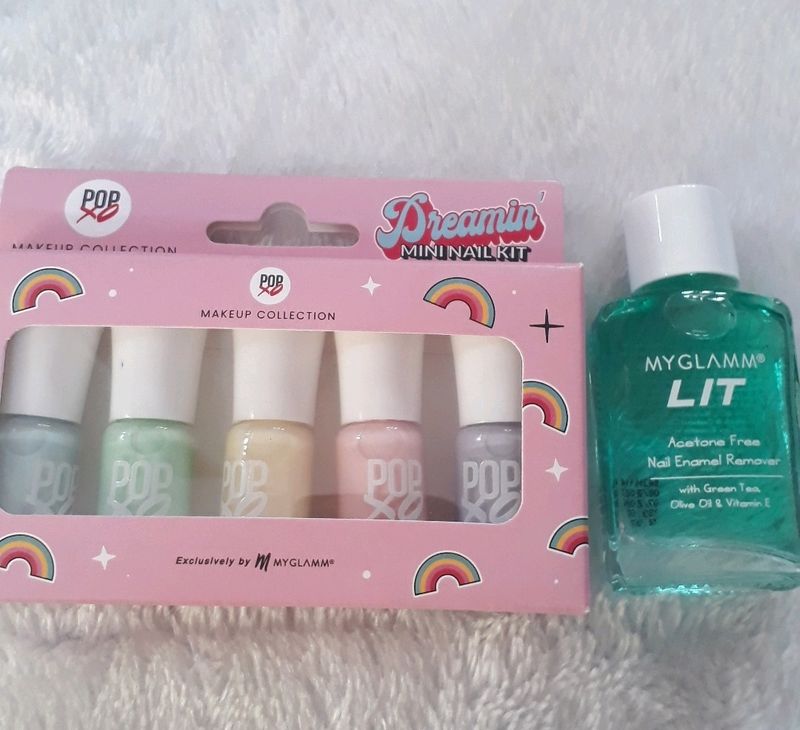 Myglamm DREAMIN Mini nail Kit &amp; Remover