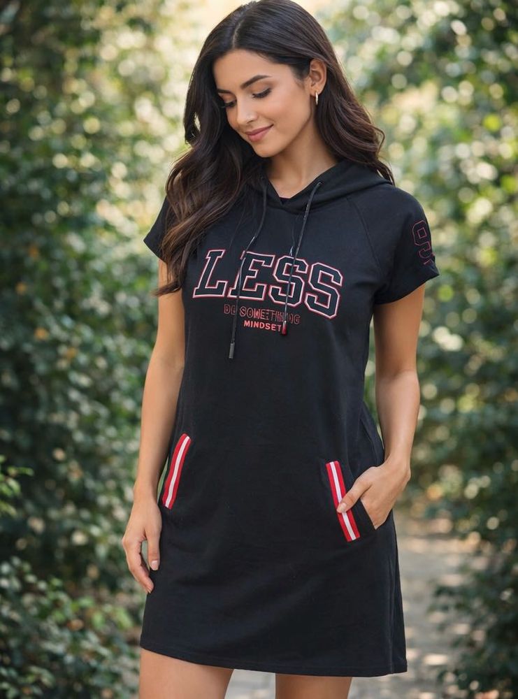 Black Hoodie Dress
