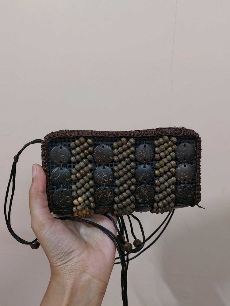 Boho Beaded Clutch/Sling Bag