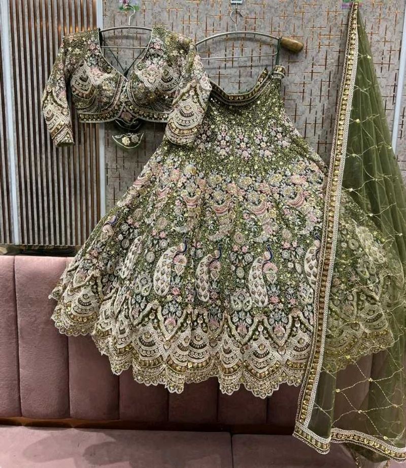 Exquisite Green Lehenga Choli