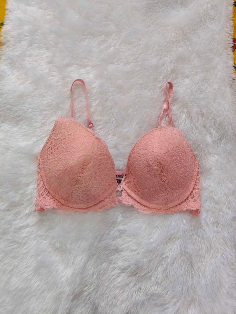 Lace Pink Push-up Bra