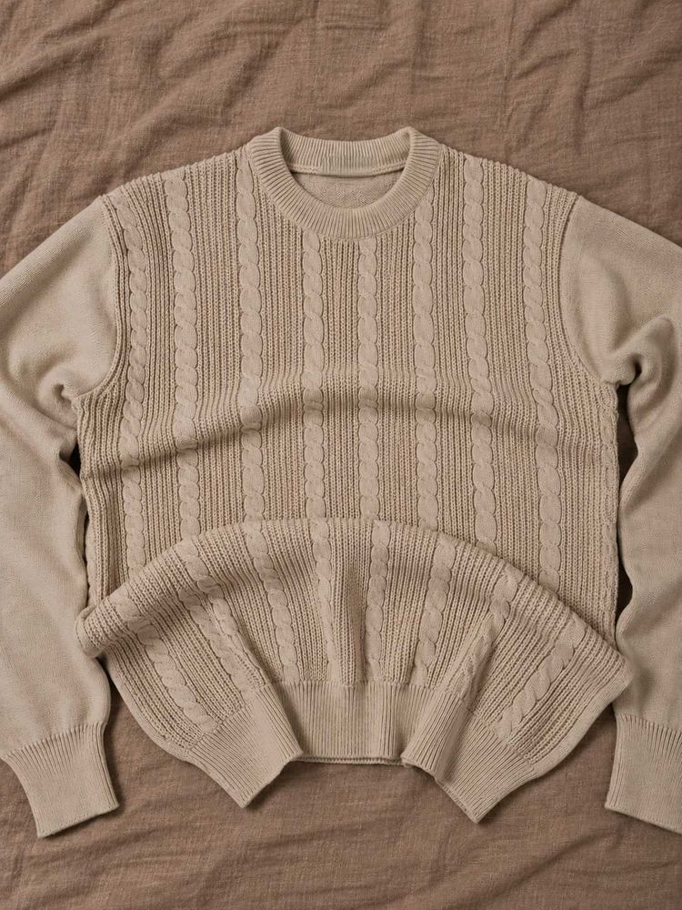 Korean Y2K Cable knit sweater