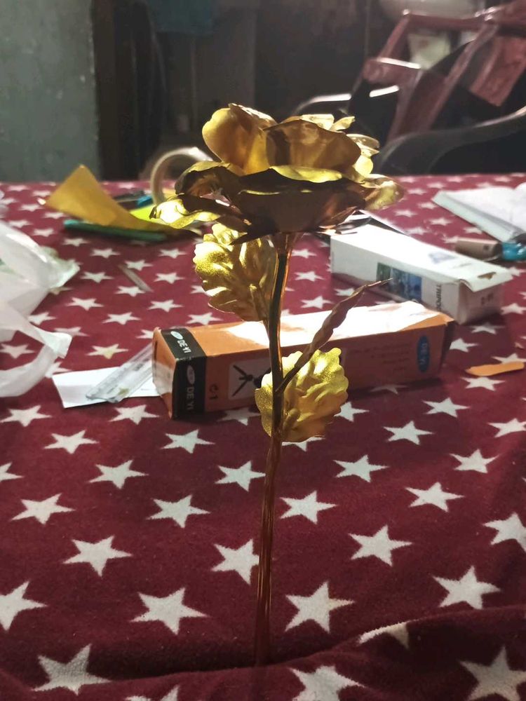 Golden Artificial Rose