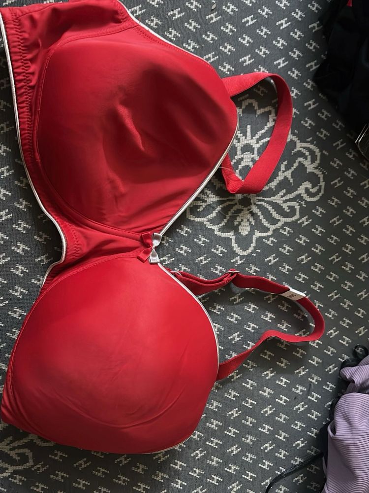 Vibrant Red Padded Bra