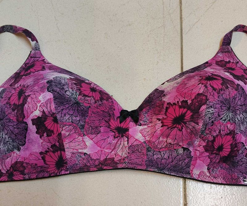 Floral Print Bra