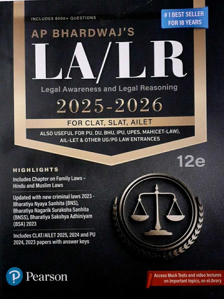 AP Bhardwaj's LA/LR 2025-2026 Book