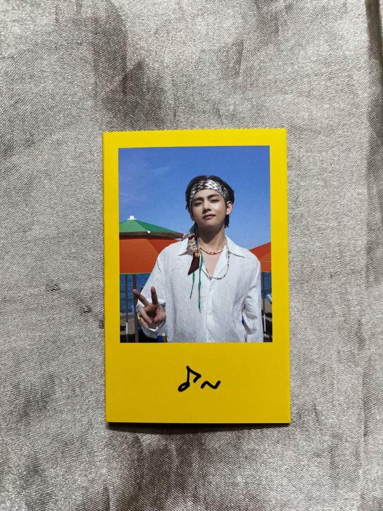 BTS V Message card butter album