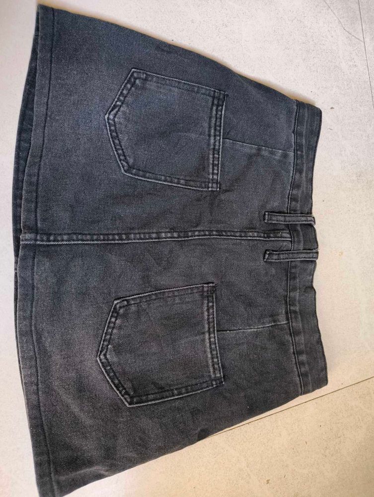 Denim Mini Skirt
