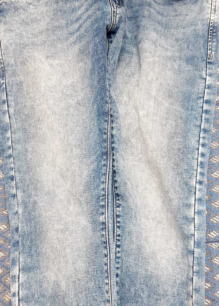 Distressed Acid Wash Jeans