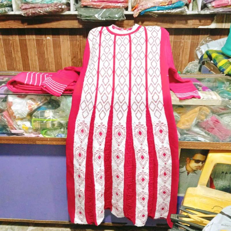 Woolen Anarkali Kurti Set