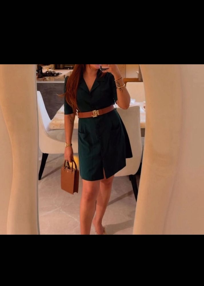 Green Belt Dress