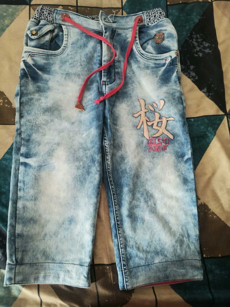 Age10-12| Boys Denim Capri Pants