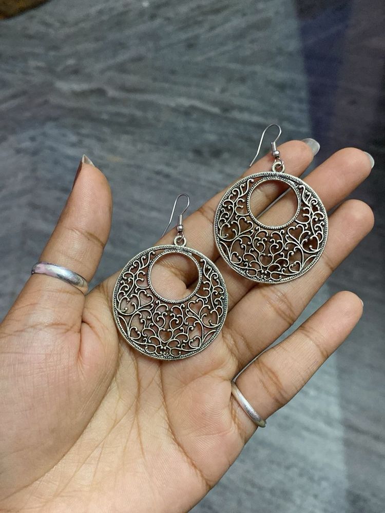Bohemian Round Filigree Earrings
