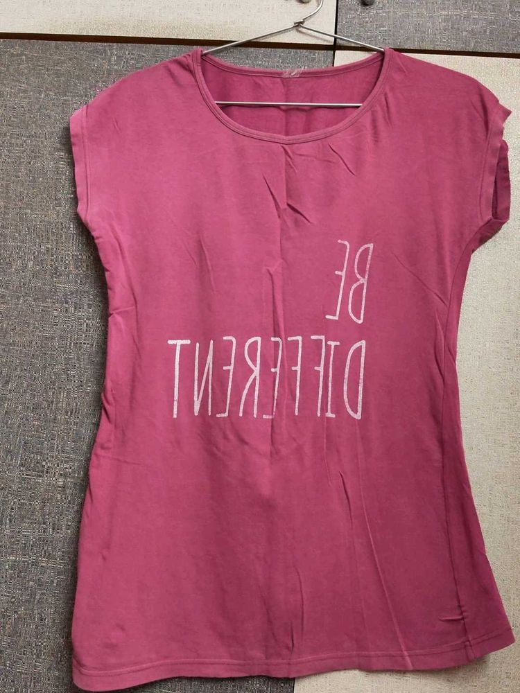 Maroon "Be Different" T-Shirt