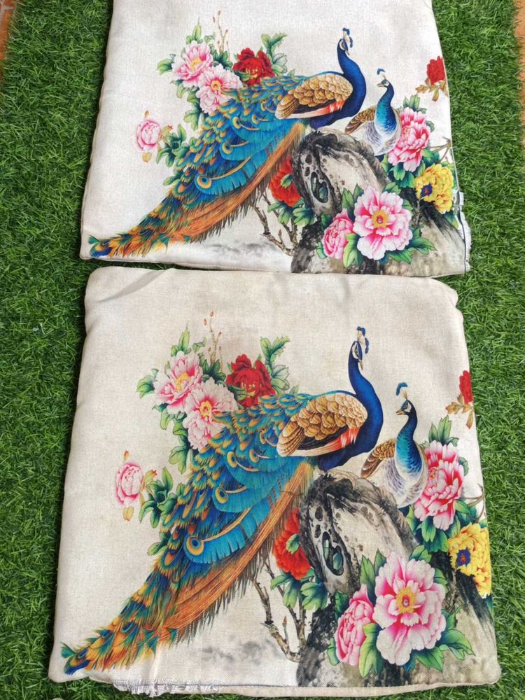 Elegant Peacock  Cushion Covers(3)