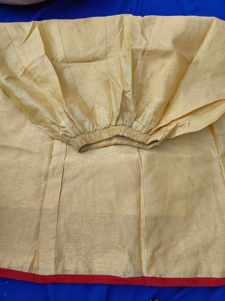 Golden Silk Lahenga and Blouse