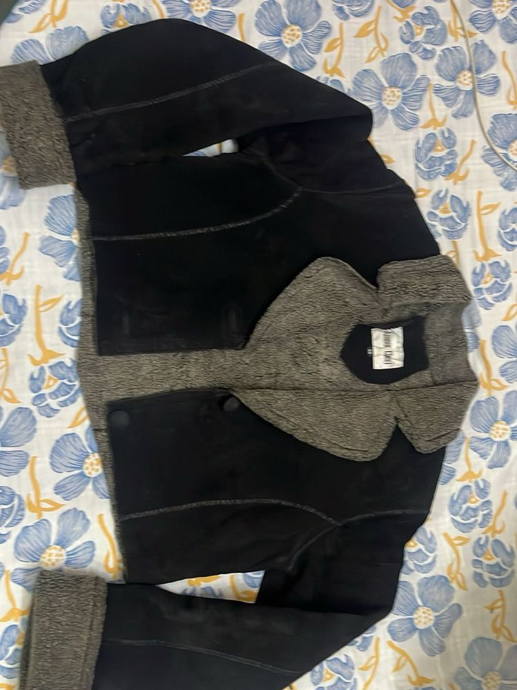 Vintage Black Suede Jacket