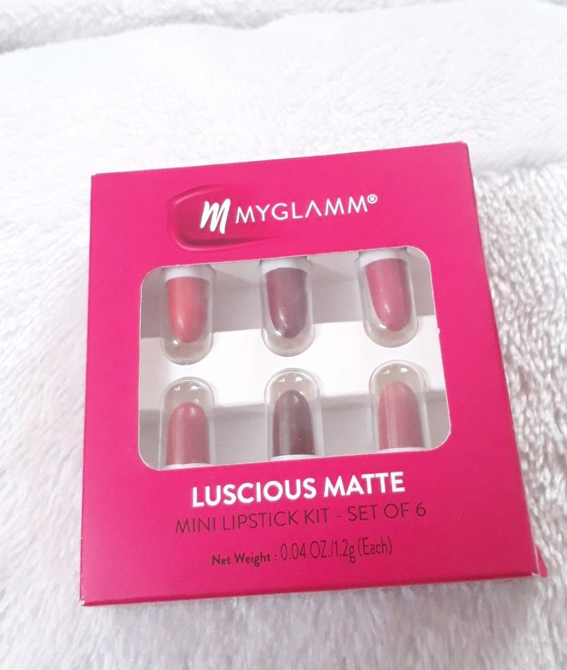 MyGlamm Luscious Matte Mini Lipstick Kit (Set Of 6