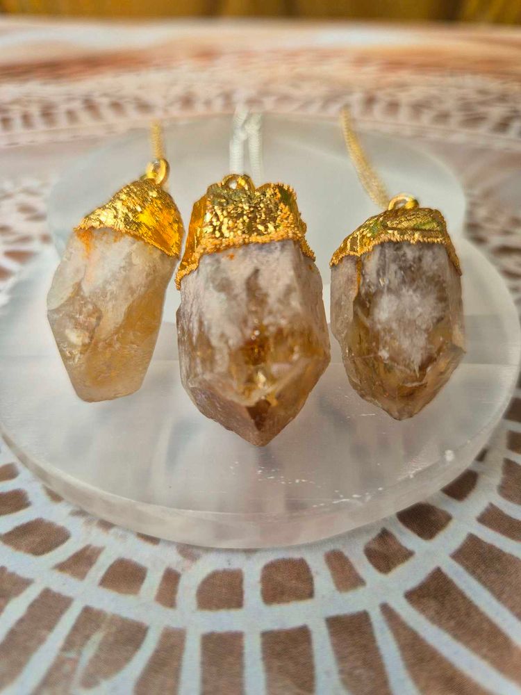 Citrine Crystal Pendants