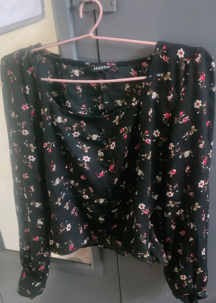 Crop Floral Top
