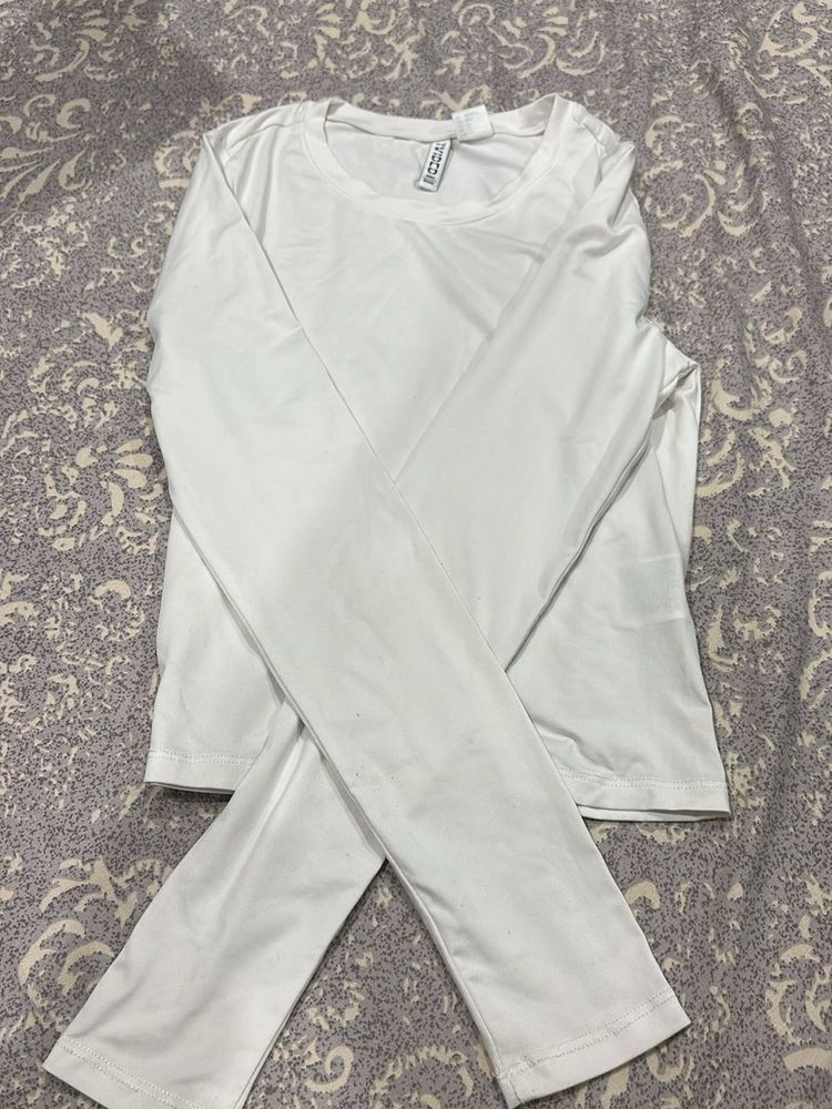 Basic White Long Sleeve Top