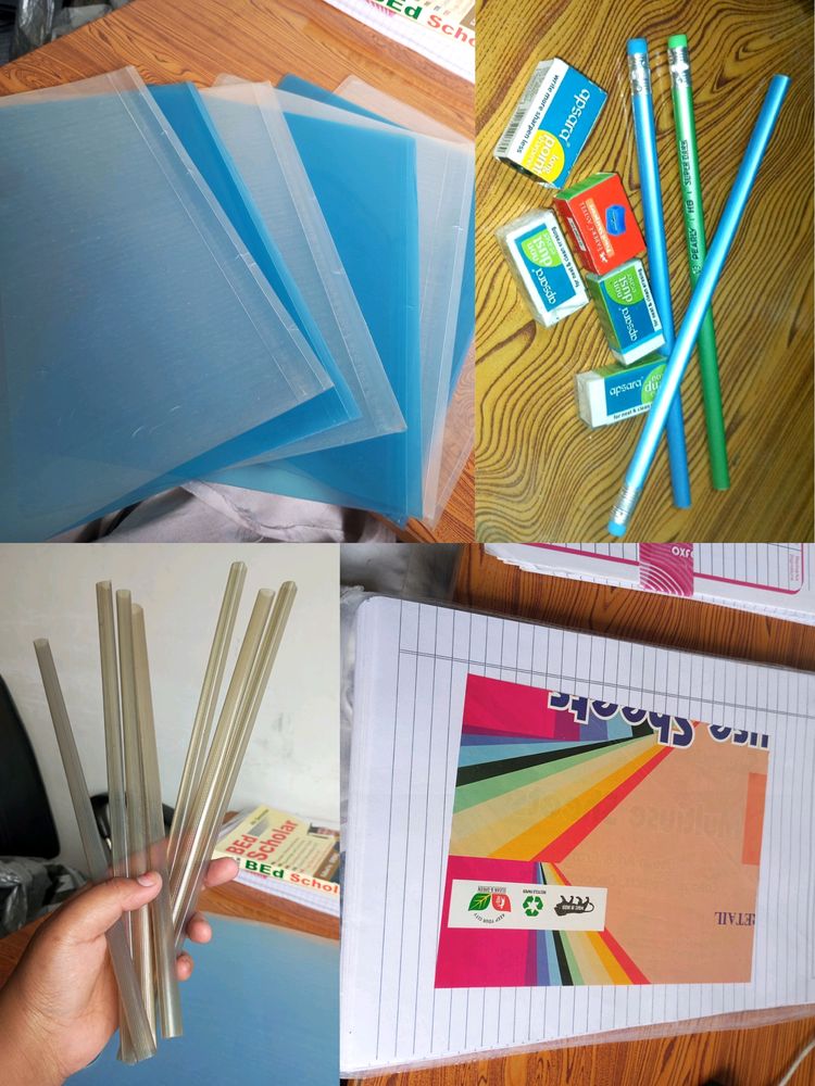 A4 papers, Channel Files &amp; Pencil Sets In ₹549❤️