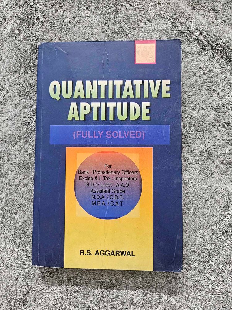 Quantitative Aptitude Book by R.S. Aggarwal