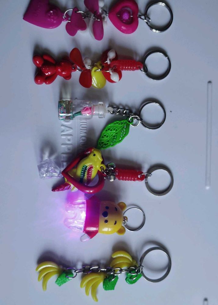 Cute Keychain Collection 6 pcs set