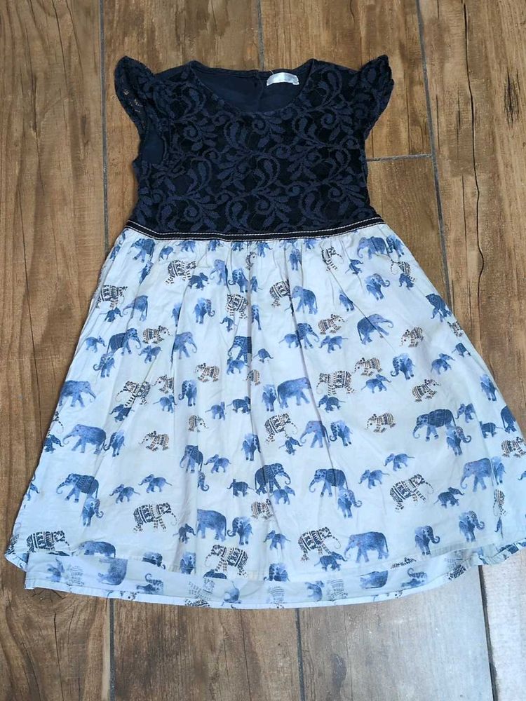 Cute Elephant Print Dress