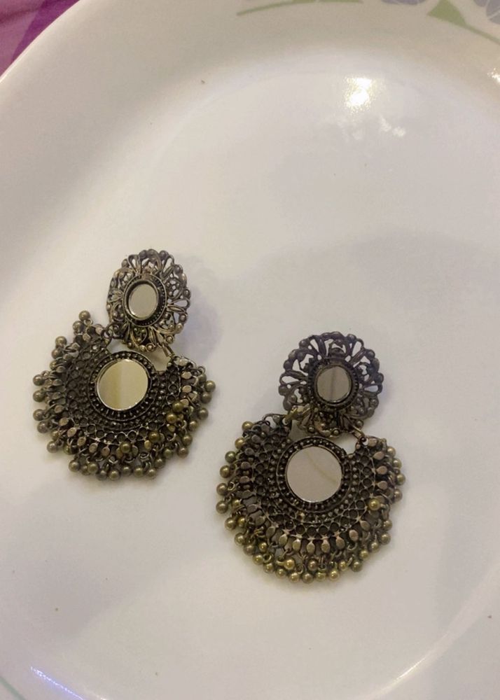Boho Mirror Drop Earrings