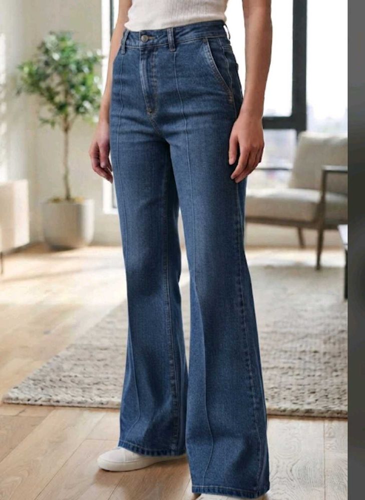 Stylish Blue Flare Jeans