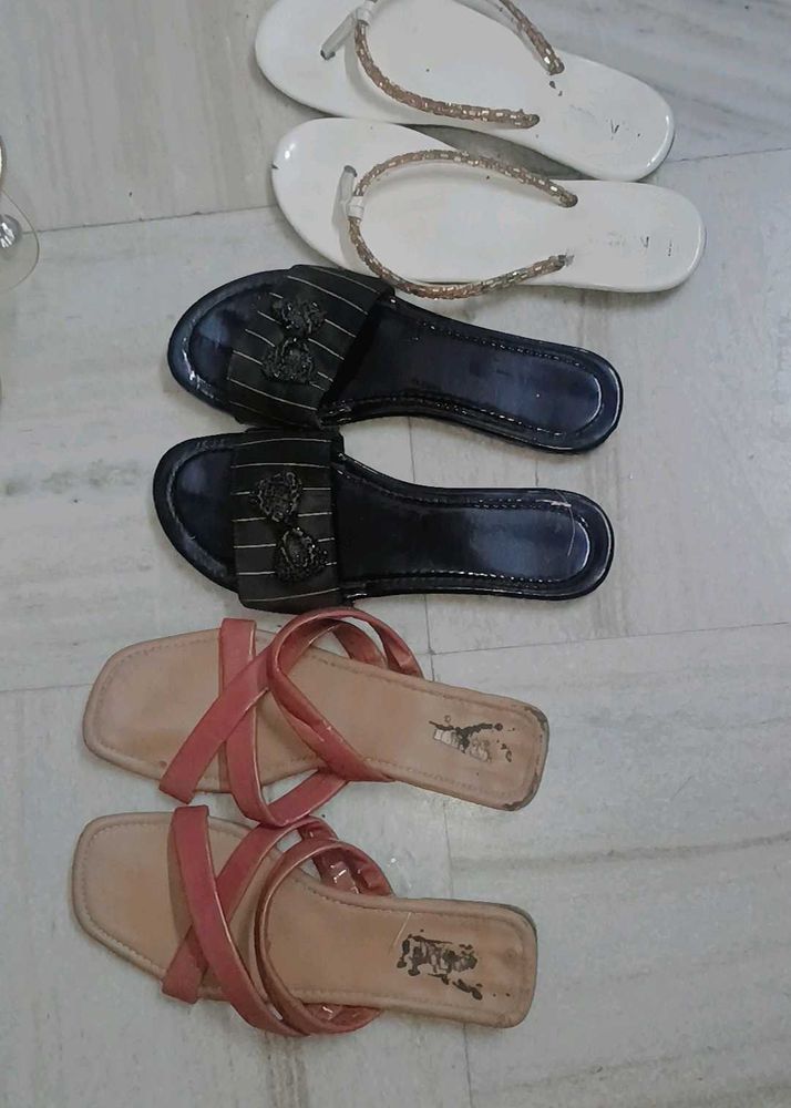 (combo)Chic Women's Flats Sandals