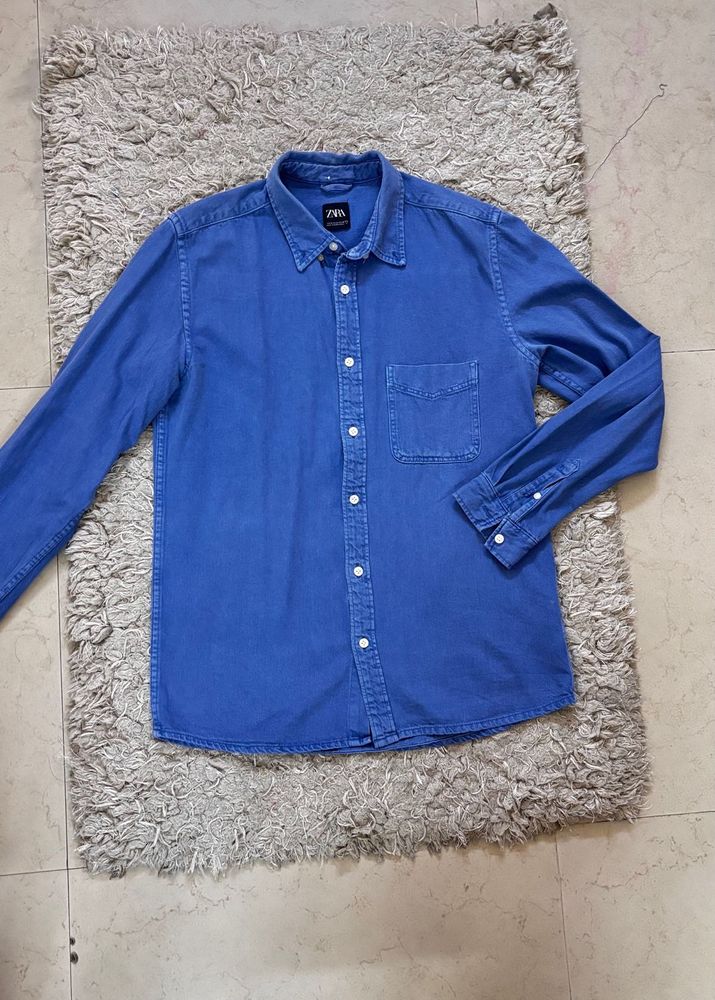 ZARA Blue Denim Shirt