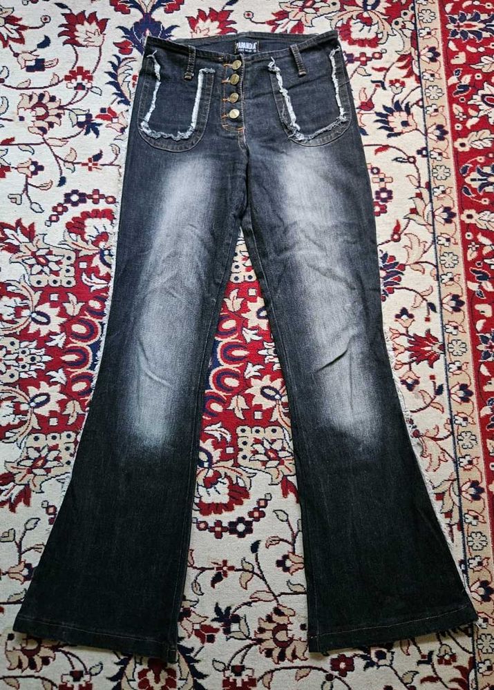 Paranoia Flare dark wash Denim jeans