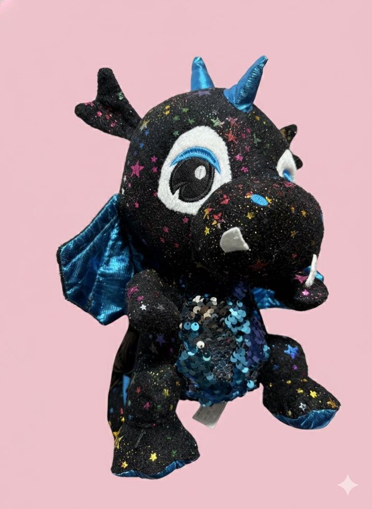 Sparkly Stuffed Dragon Plush Toy