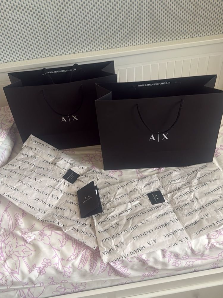 armani exchange paper bag