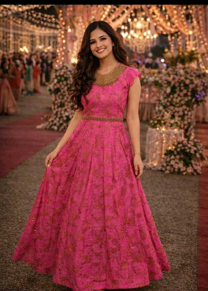 Stunning🩷 wedding 💍 Pink Floral Gown